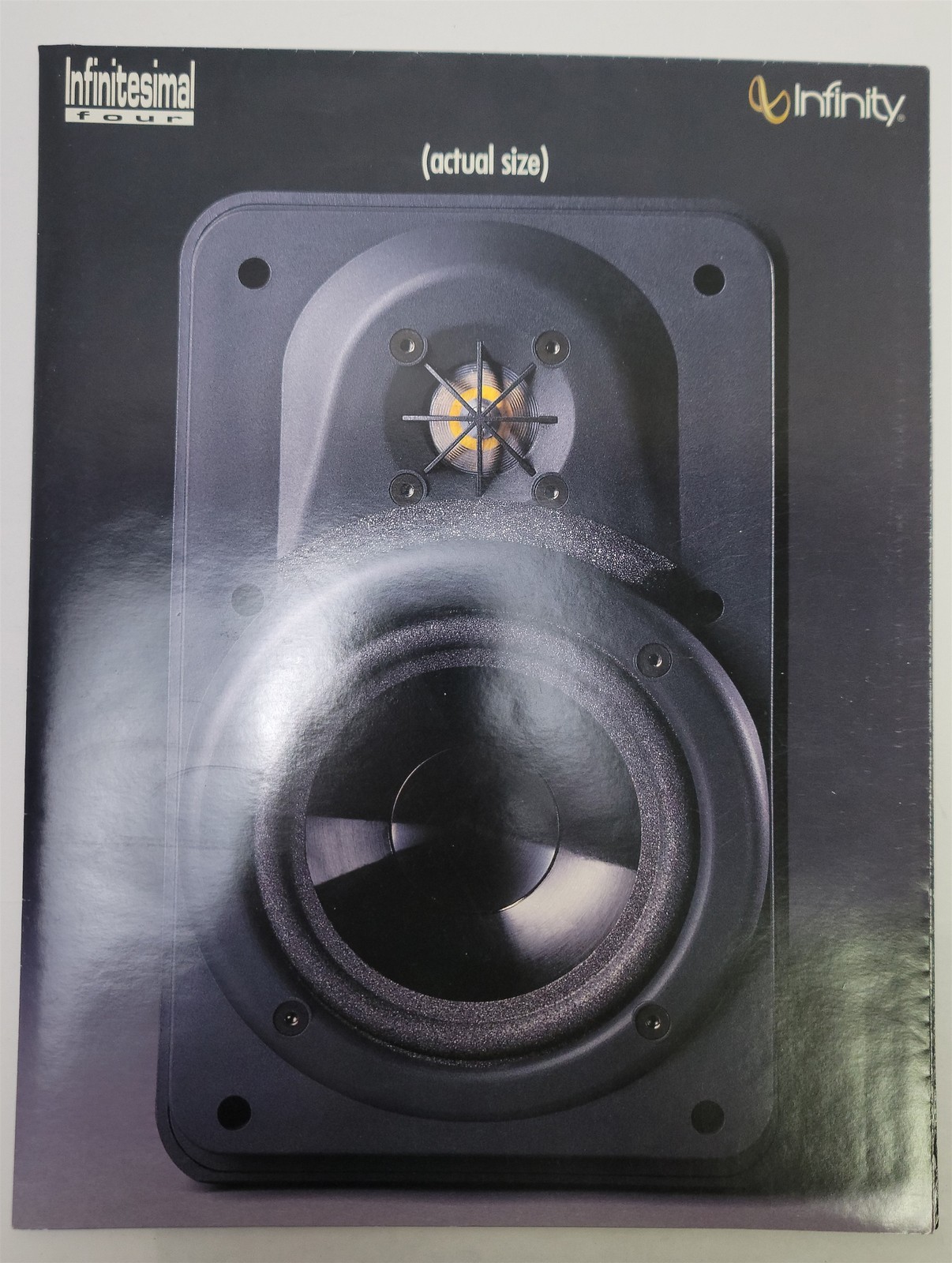 1990’s Infinity Infinitesimal Four Speakers Brochure Pamphlet Fold-Out Poster