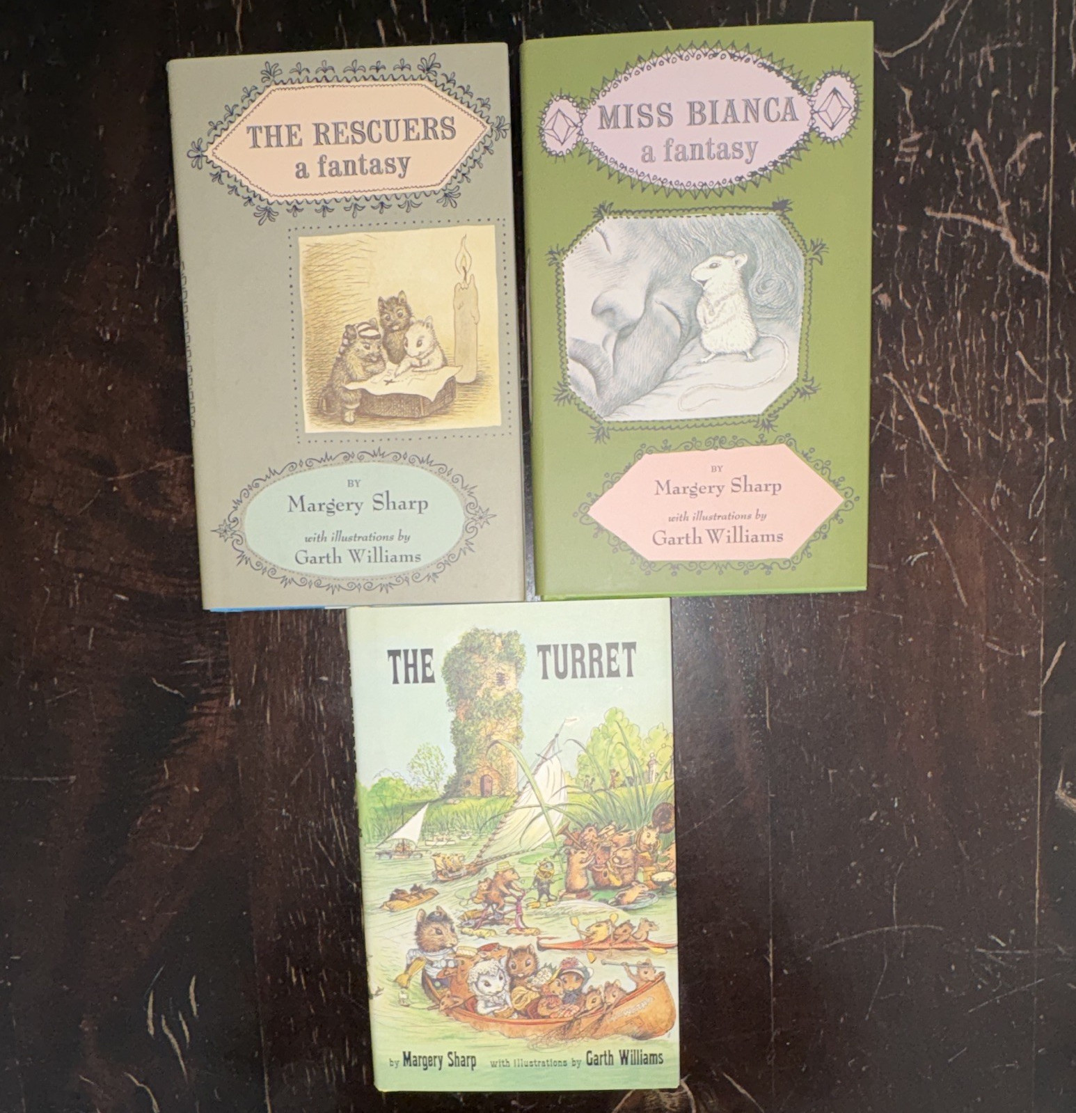 First Edition Margery Sharp Set/THE RESCUERS/MISS BIANCA/THE TURRET 1959-1963