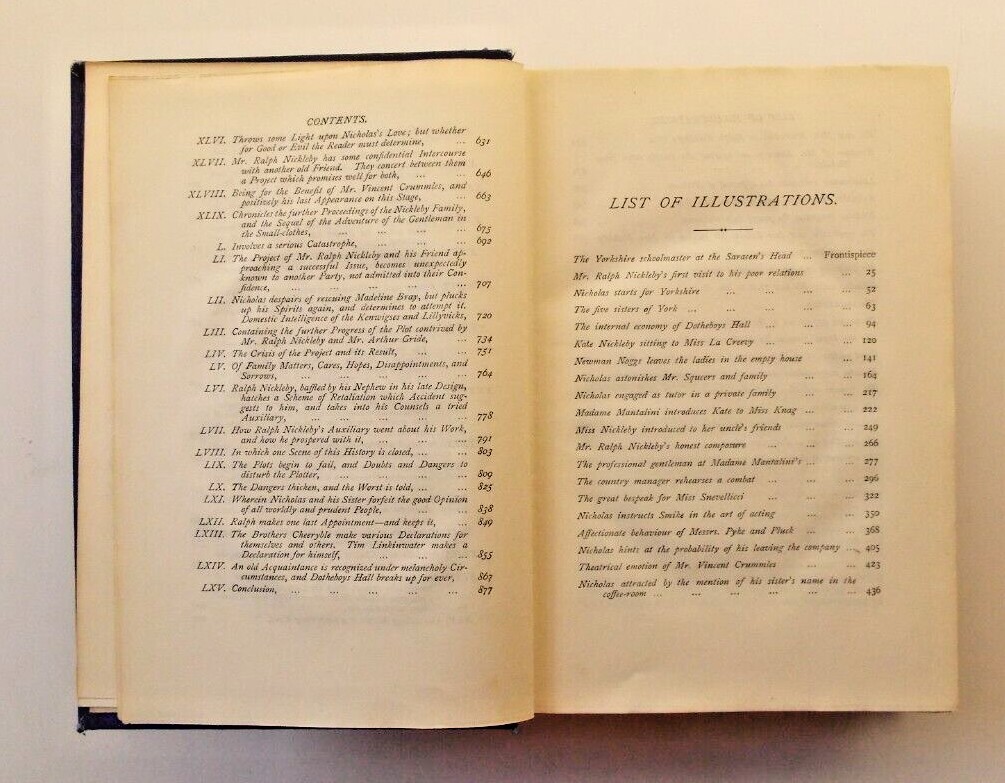 Charles Dickens Nicholas Nickleby 1912 Nelson Centenary edition hardback