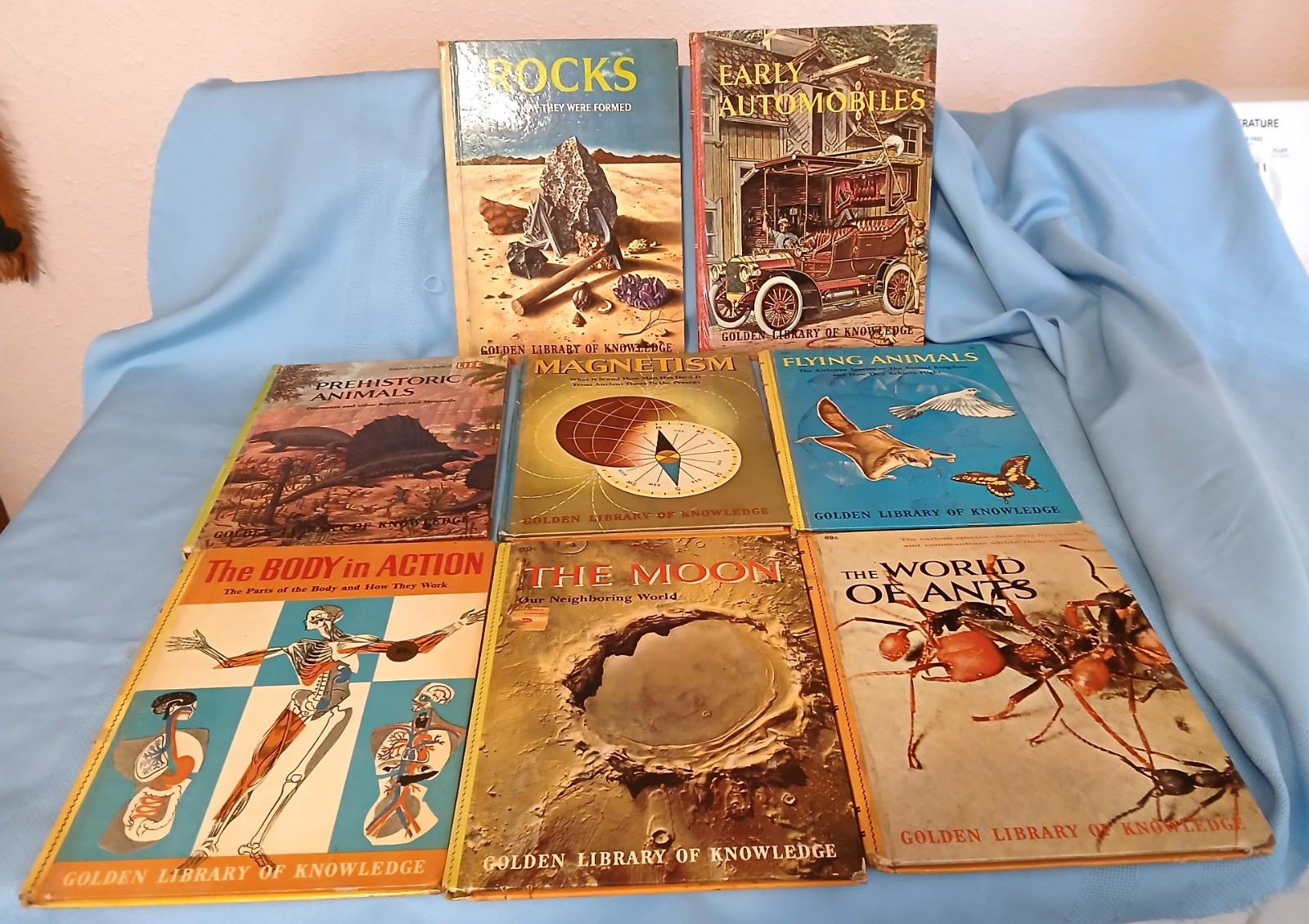 8 vintage mostly 69 cent Golden Library of Knowledge Books 1958-62 Golden Press