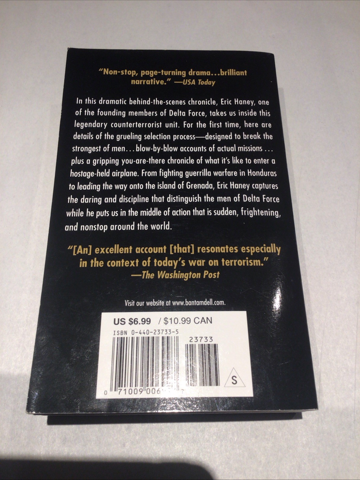 Inside Delta Force by Eric L. Haney