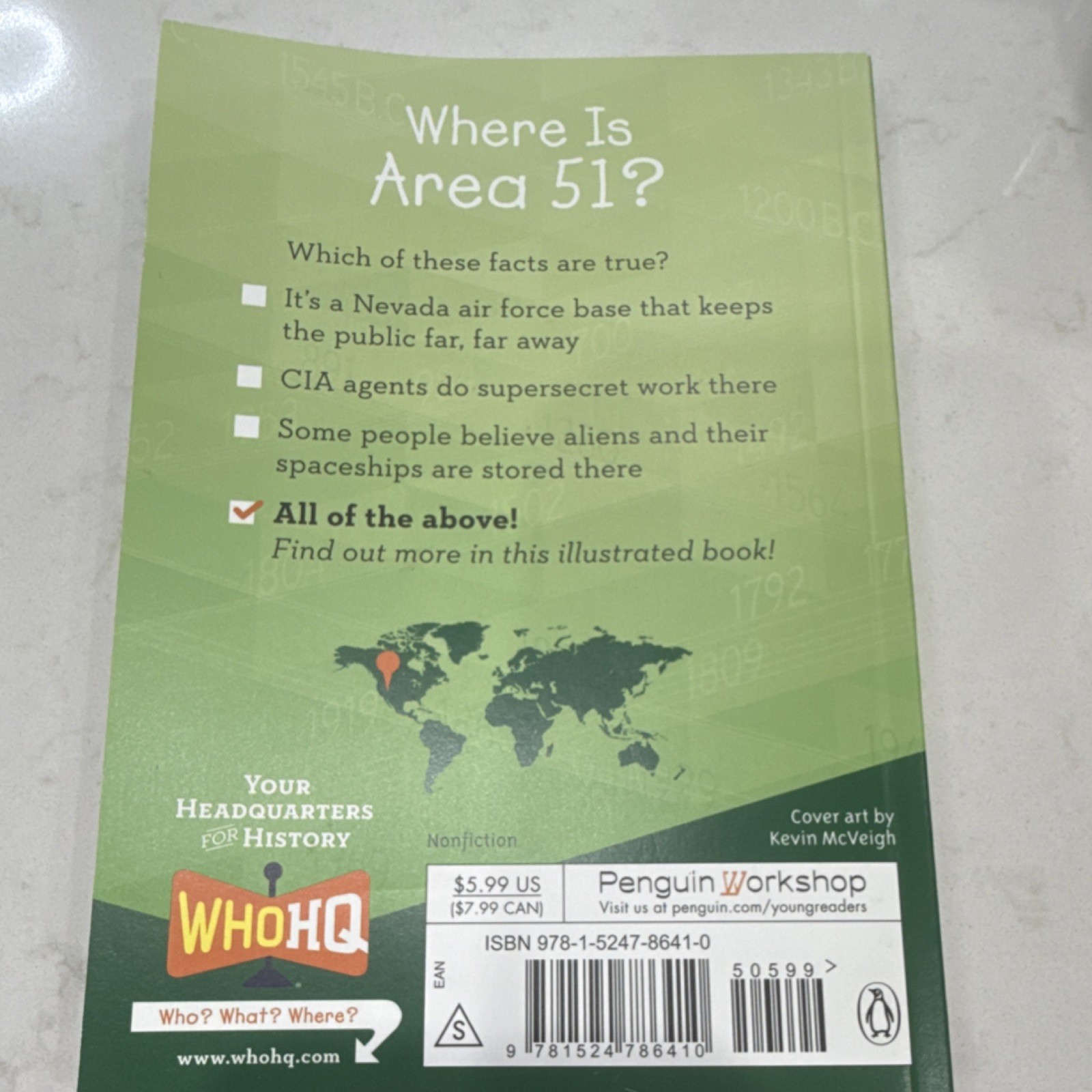 Penguin Workshop Where Is Area 51? Paula K. Manzanero Paperback Illustrated