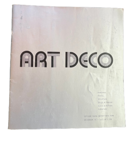 1972 Sotheby Parke Bernet New York Art Deco Auction Catalog Glass Prints 1970s