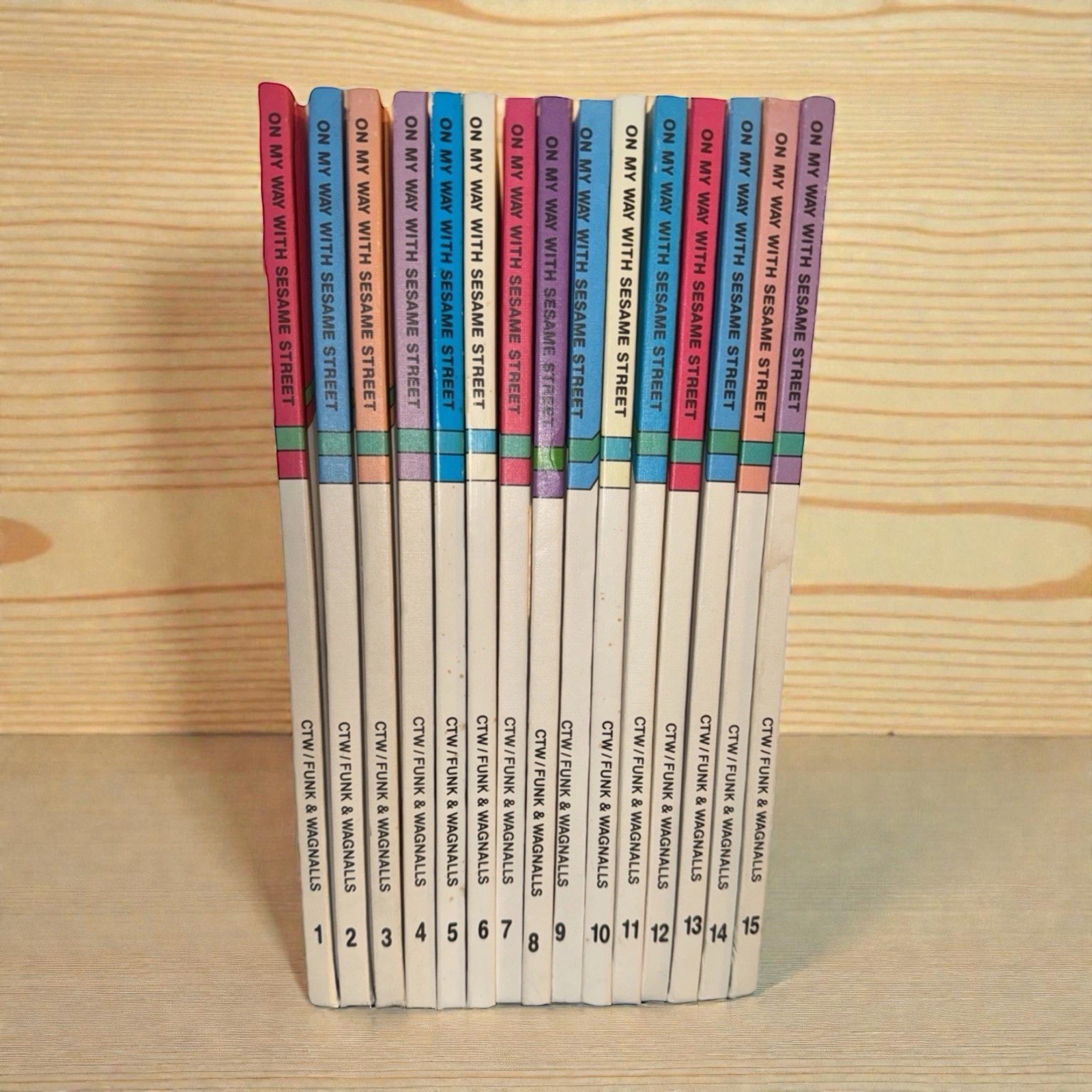 Sesame Street On My Way Complete 15 Volume Hardcover Set Funk & Wagnalls Vintage