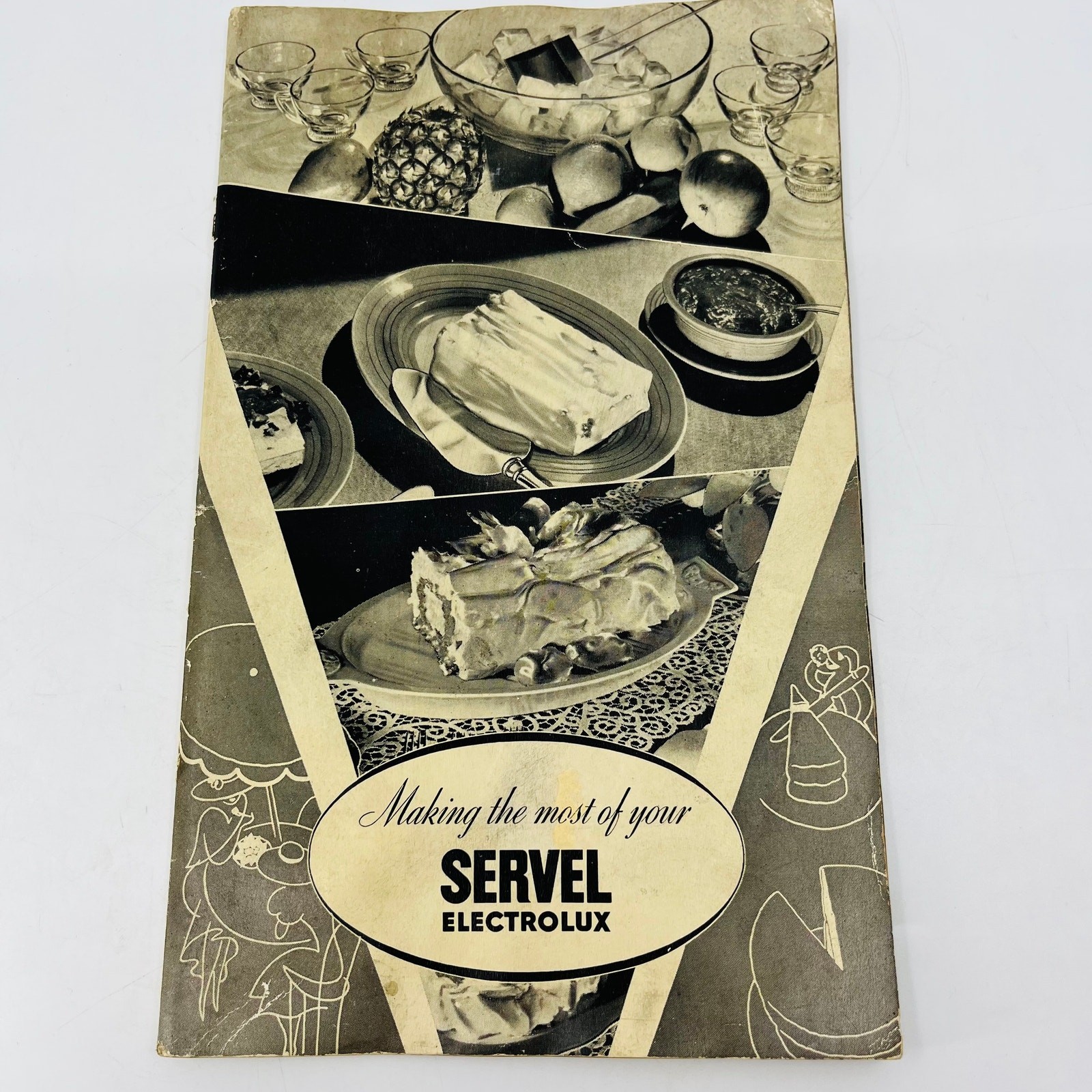 1936 Cookbook recipe book Making the most of your Servel Electrolux fridge BA3