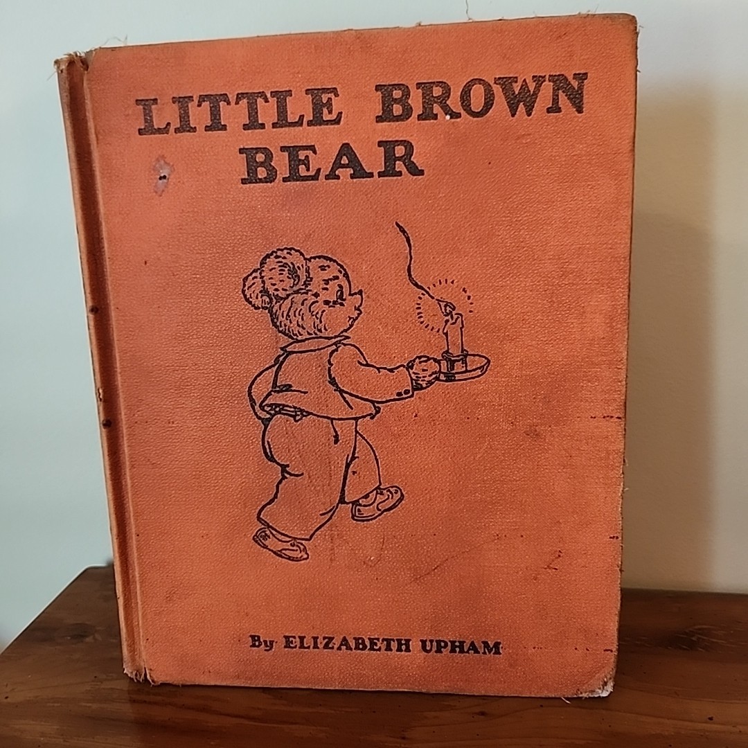 VTG LITTLE BROWN BEAR ELIZABETH UPHAM 1942 HC COLOR ILLUSTR.