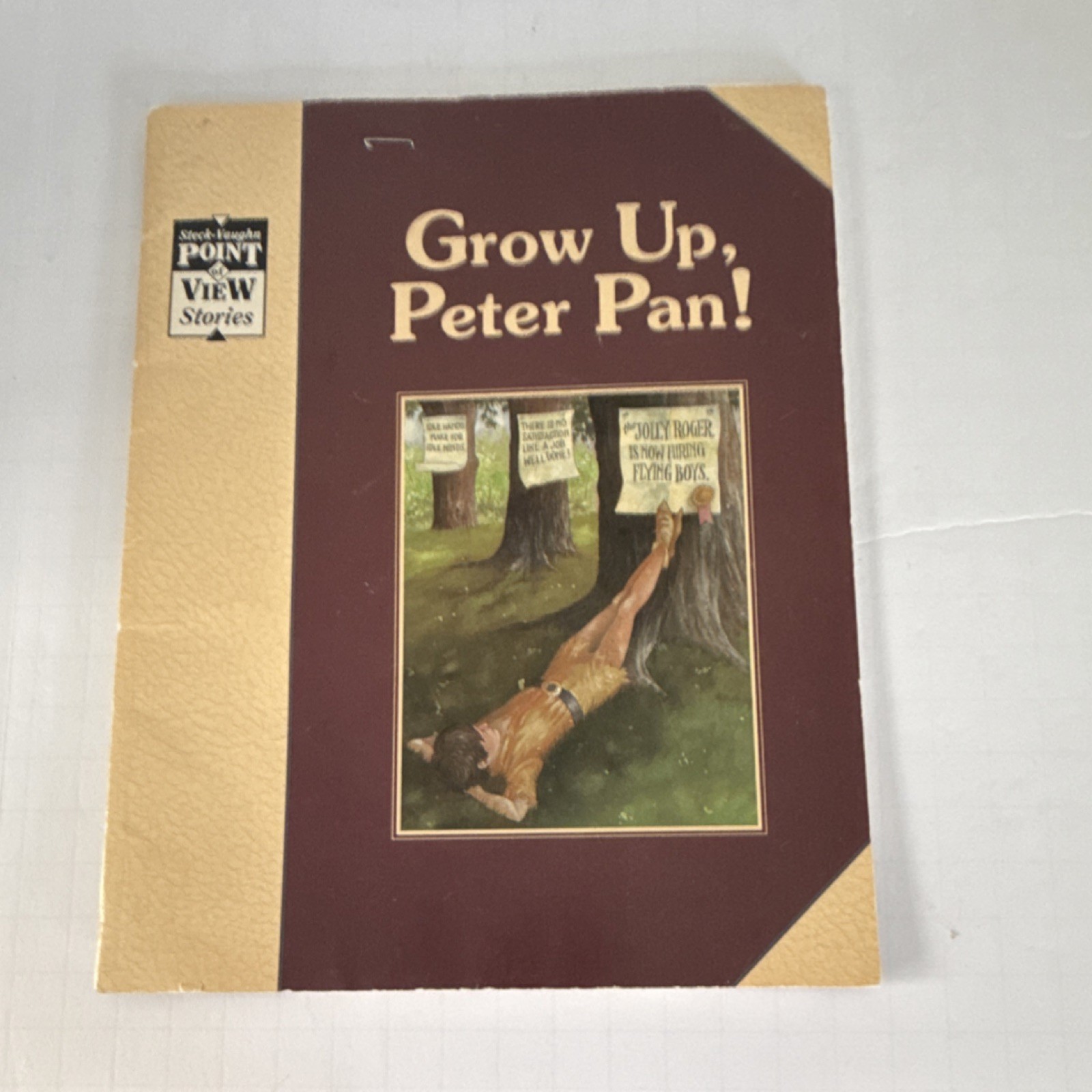 Steck-Vaughn Peter Pan: Grow Up, Peter Pan! Point of View Stories PB 1993 Signed