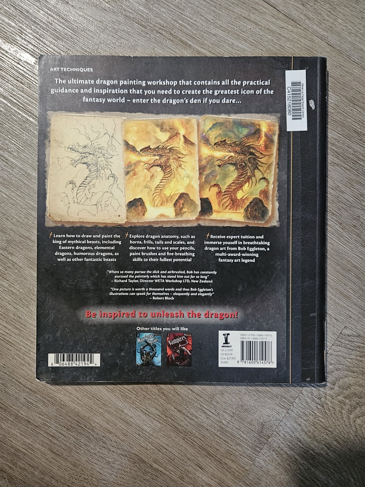 Dragons’ Domain: The Ultimate Dragon Painting Workshop by Eggleton, Bob