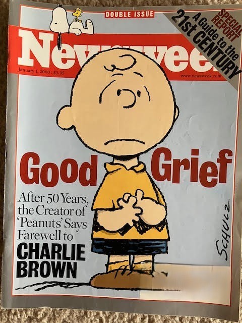 Newsweek Magazine January 1, 2000 Charlie Brown Charles M Schulz – DOUBLE ISSUE