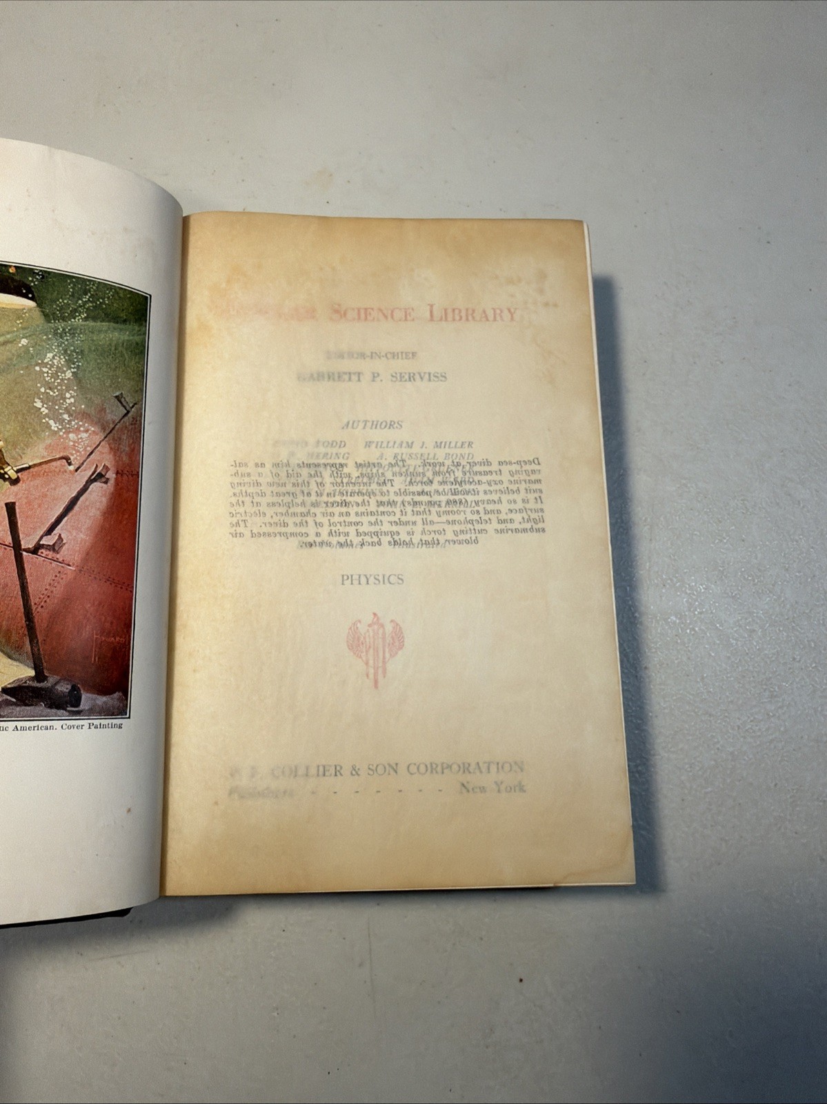 POPULAR SCIENCE LIBRARY: *1939* Six Volumes Chemistry, Physics, Etc. HC