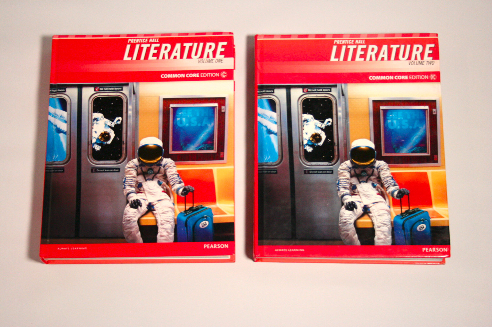 Prentice Hall Literature Grade 8 by Pearson Volume 2 and Volume 1 – Hardcover