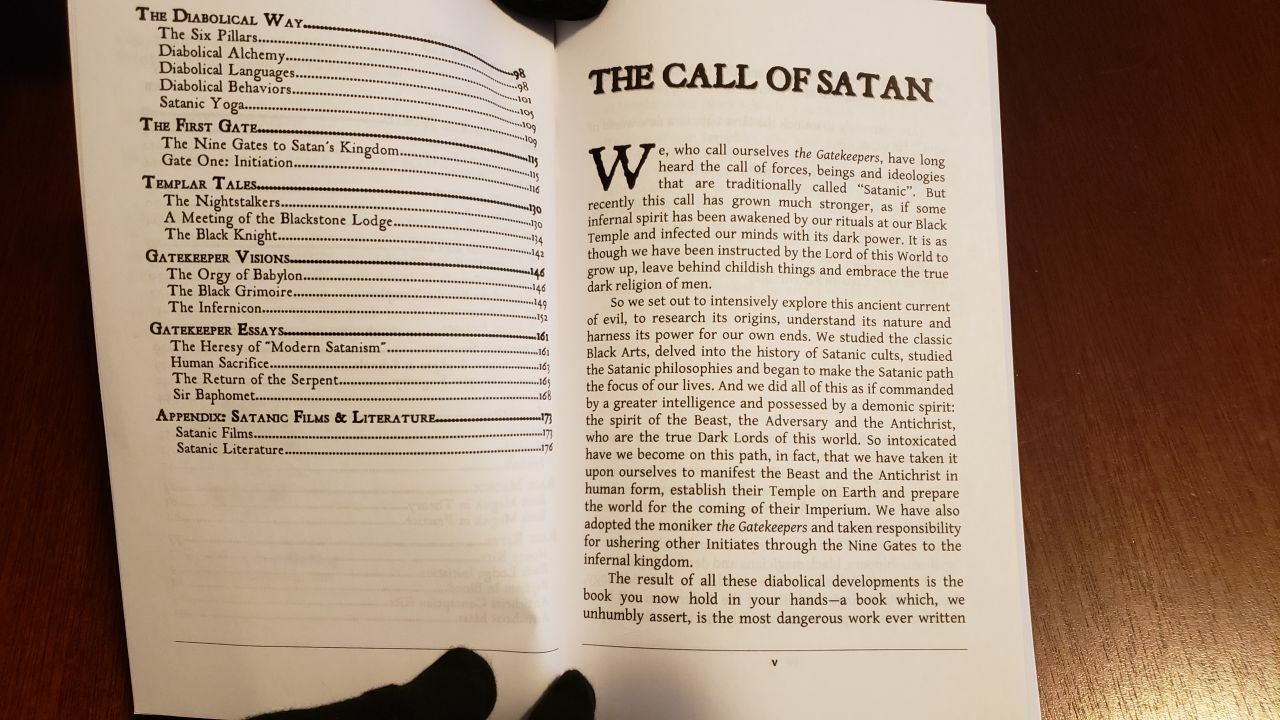 Theistic Satanic Devil Worshipping Book: Temple of Satan – White Pentagram Book