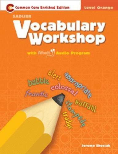Vocabulary Workshop Â©2011 Level Orange (Grade 4) Student Edition Paperba – GOOD