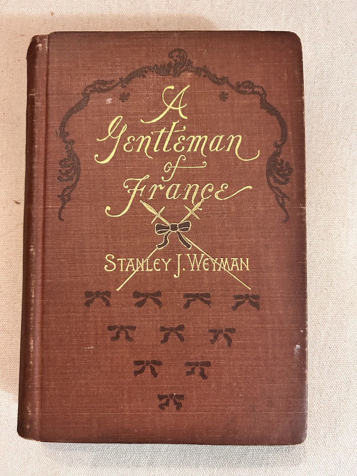 A Gentleman of France Weyman 1895 Kyrle Bellew Playbill Inscription Antique