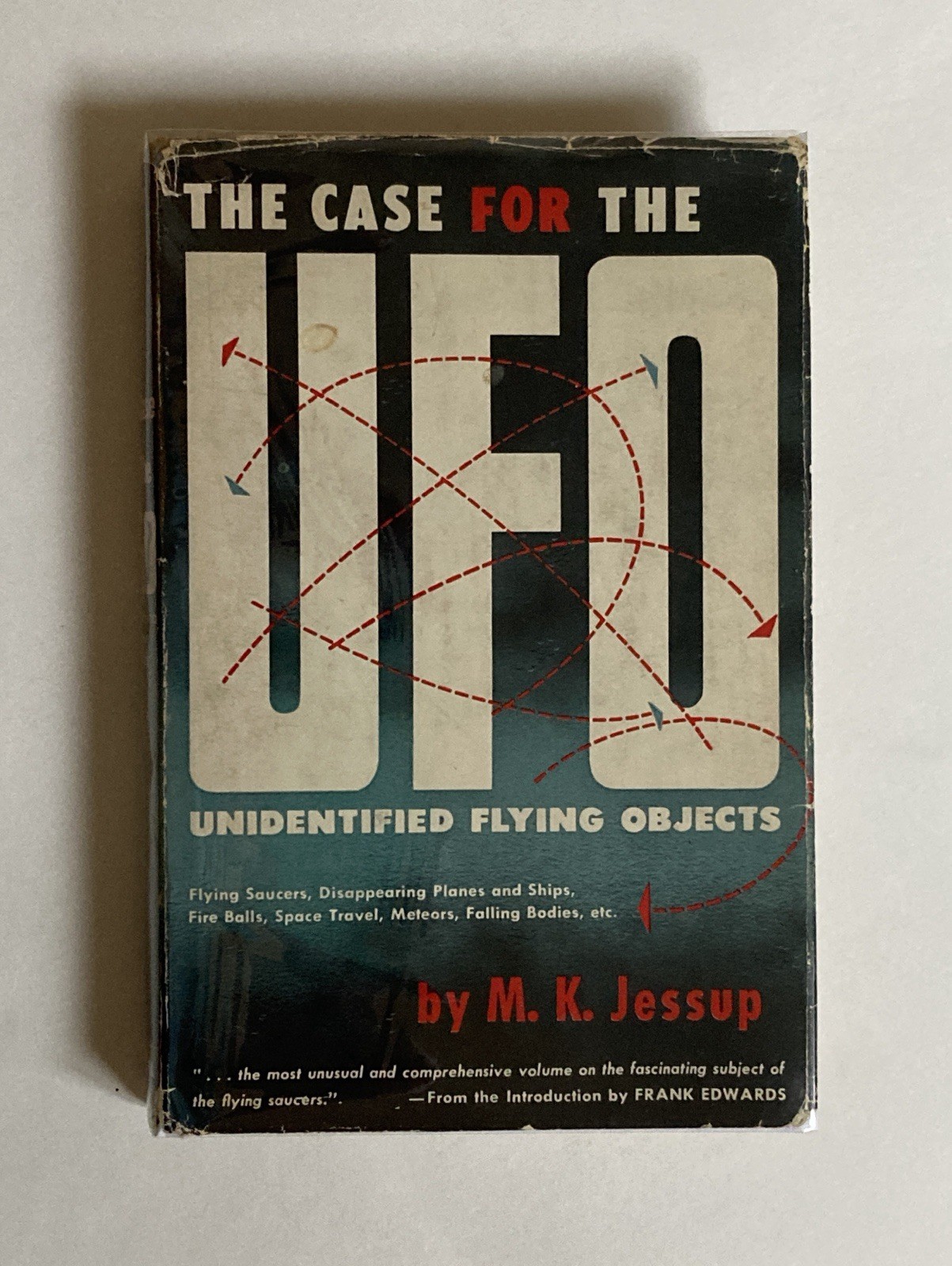 The Case for the UFO by M.K. Jessup; 1st Edition, 1955, VG / VG Condition