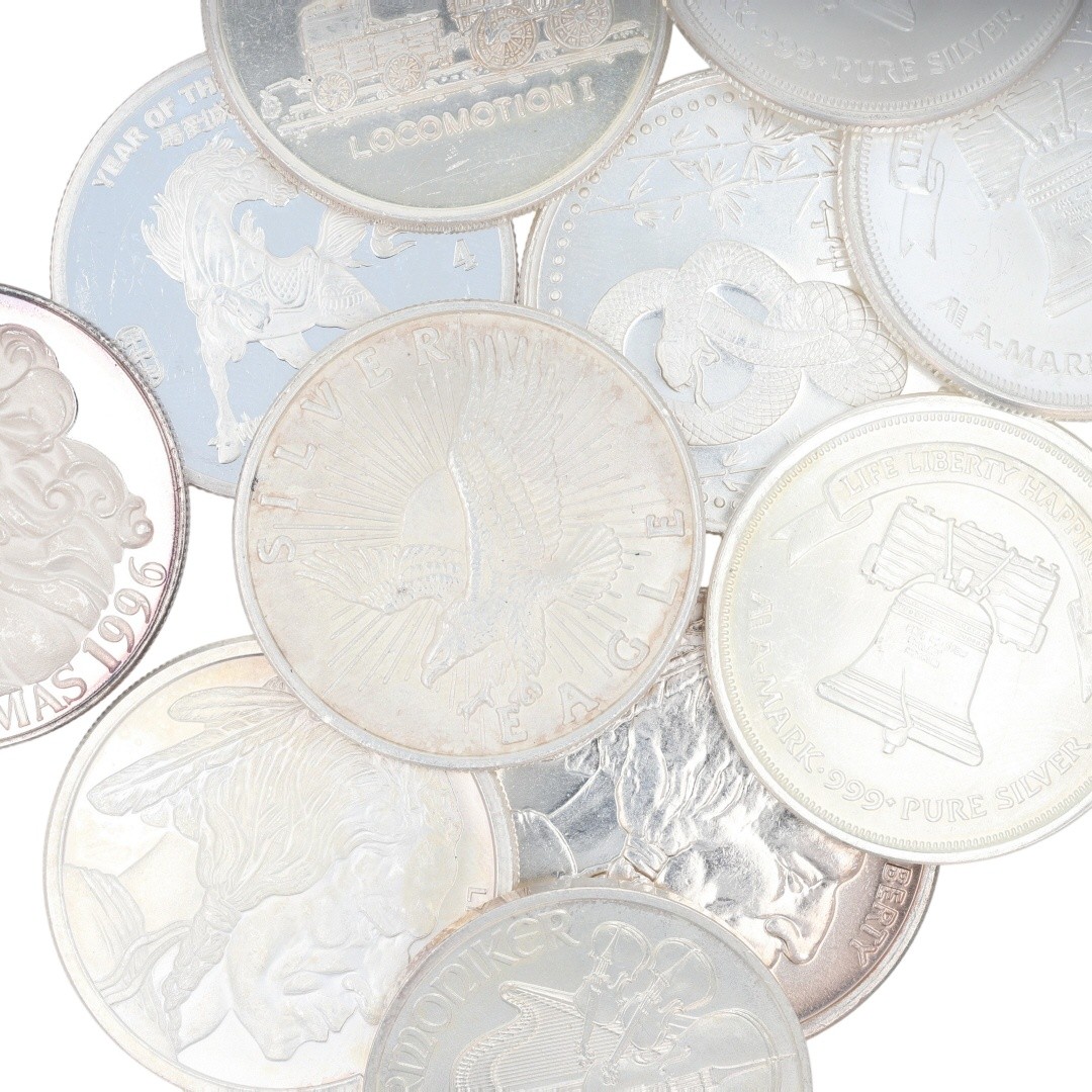 Assorted 1 oz .999 Fine Silver Rounds Variety Collection Set of 11 Rounds