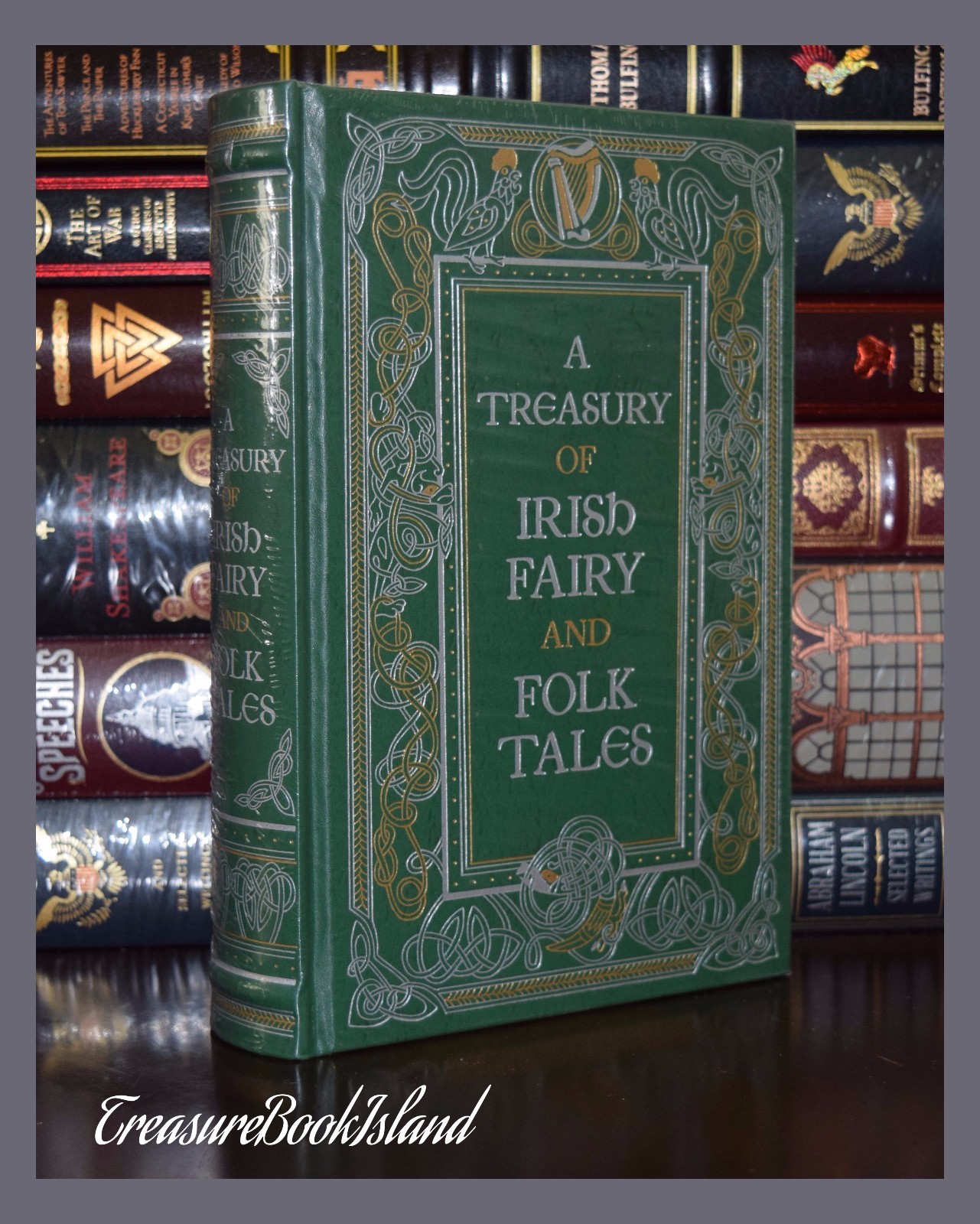 Treasury of Irish Fairy and Folk Tales New Sealed Leather Bound Collectible Gift