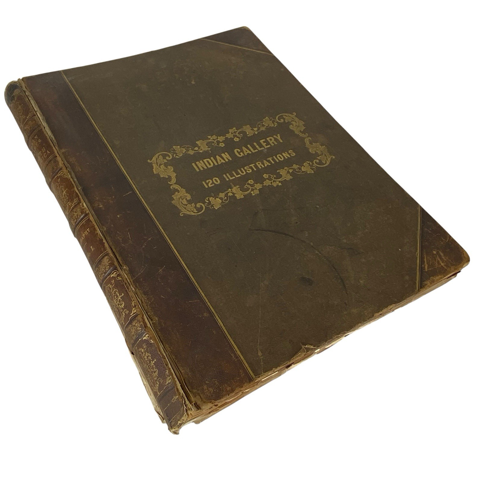 Extra Large 20 x 15 Antique Book Indian Tribes Of North America NO Illustrations
