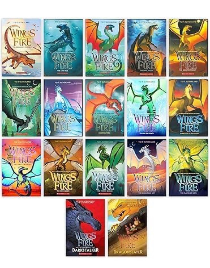 Wings of Fire Series Complete 17 Books Set (Books 1-15) + Wings of Fire Legends