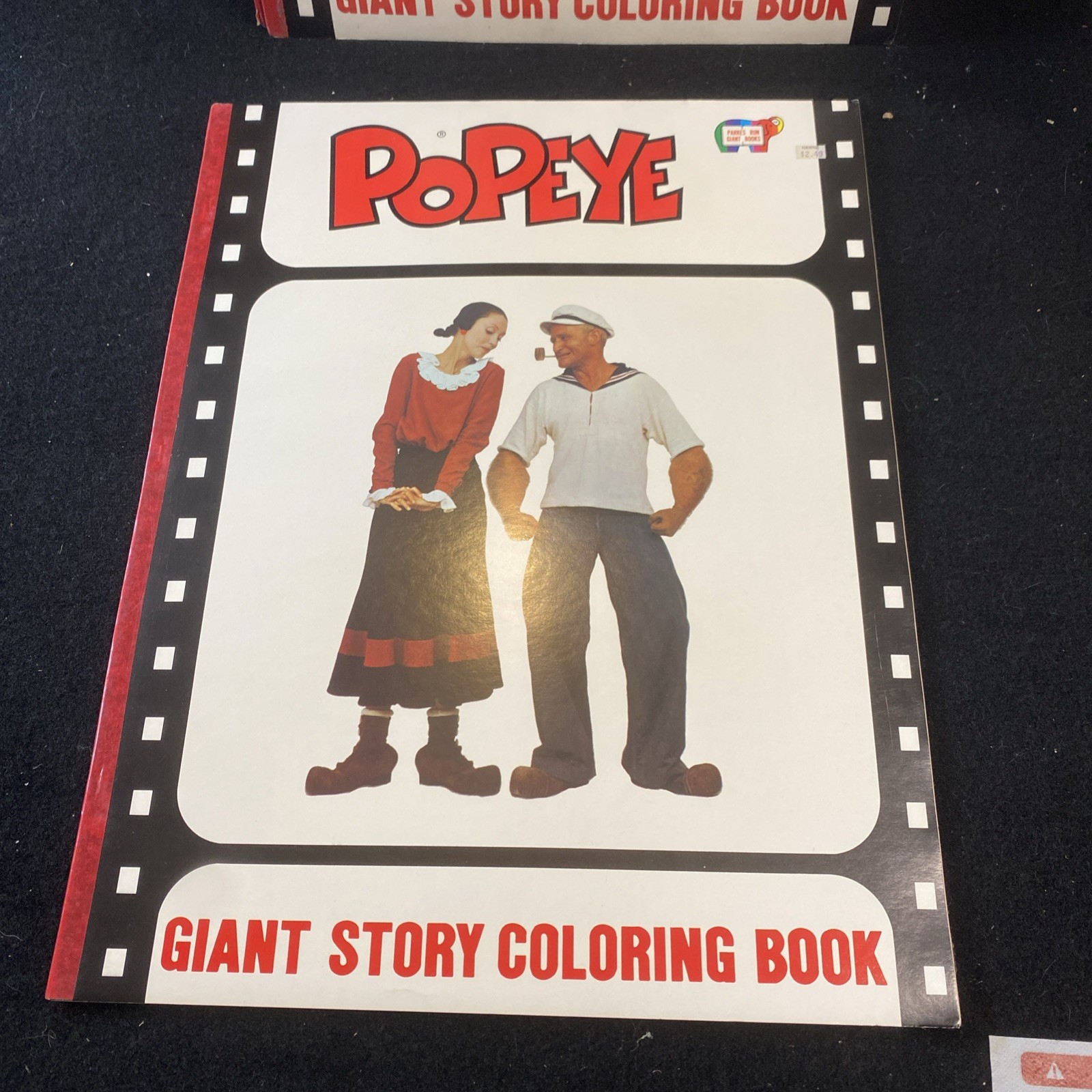 Popeye’s GIANT Story Coloring Book 1980 Movie Unused Parkes Run