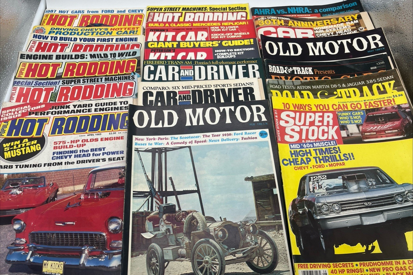 Huge Lot (127) Vintage 1950s-90s Car Racing Magazines Motor Craft Sports Drag