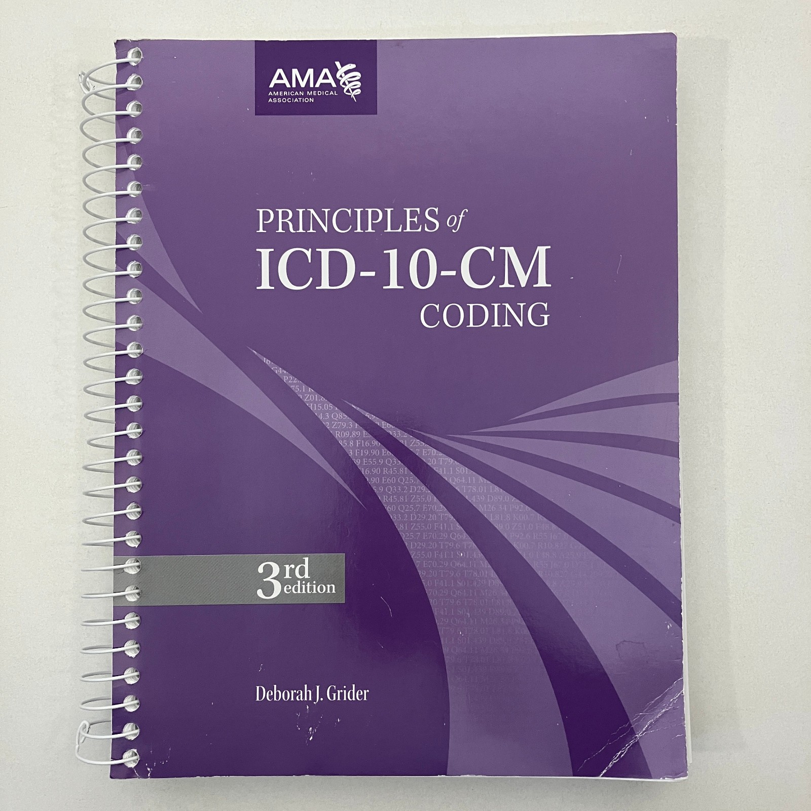 Principles of ICD-10-CM Coding 3rd Edition 2014 Spiral Bound AMA Deborah Grider