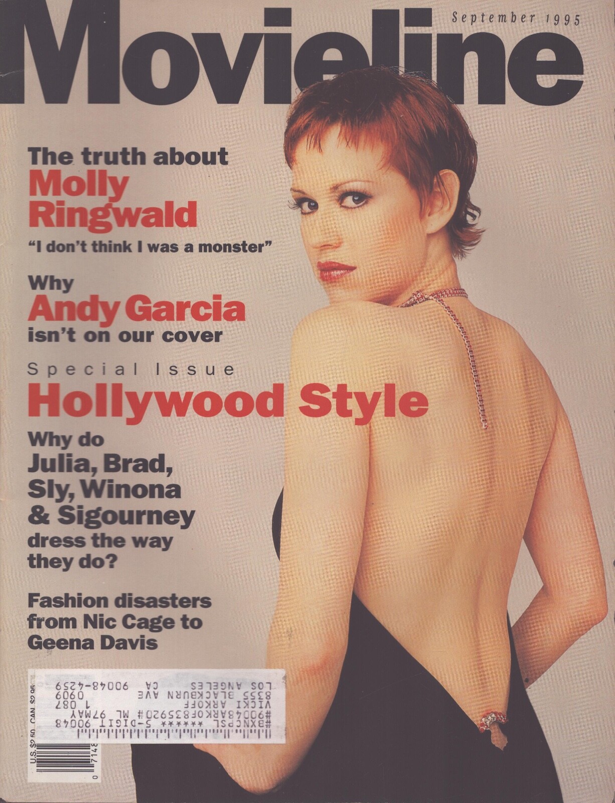 Movieline Magazine – September 1995 – Cover: Molly Ringwald – Andy Garcia
