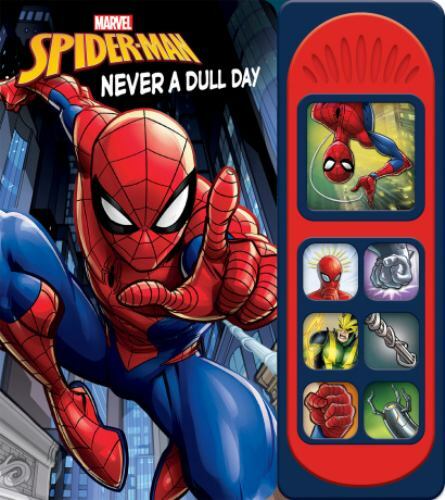 Marvel Spider-man – Never a Dull Day Sound Book – PI Kids (Play-A-Sound) – GOOD