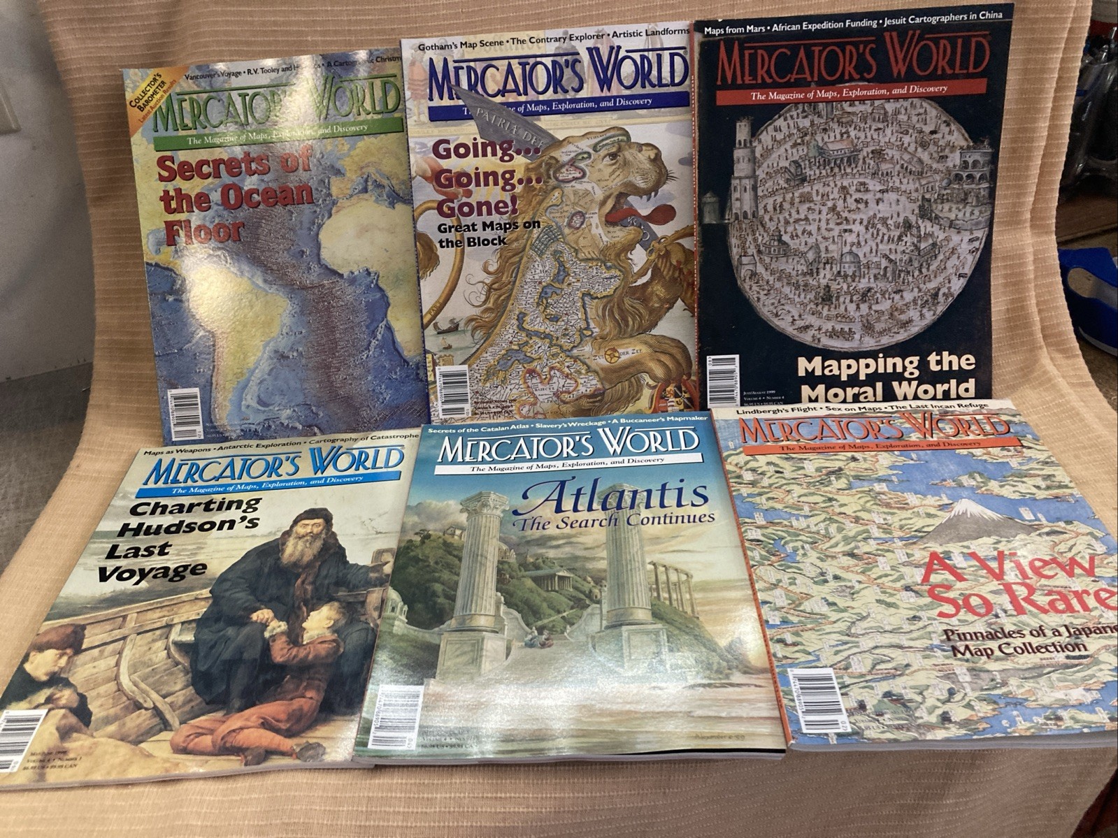 Mercator’s World Magazines 1999 Volume 4, Number 1-6 Maps, Atlases, Globes