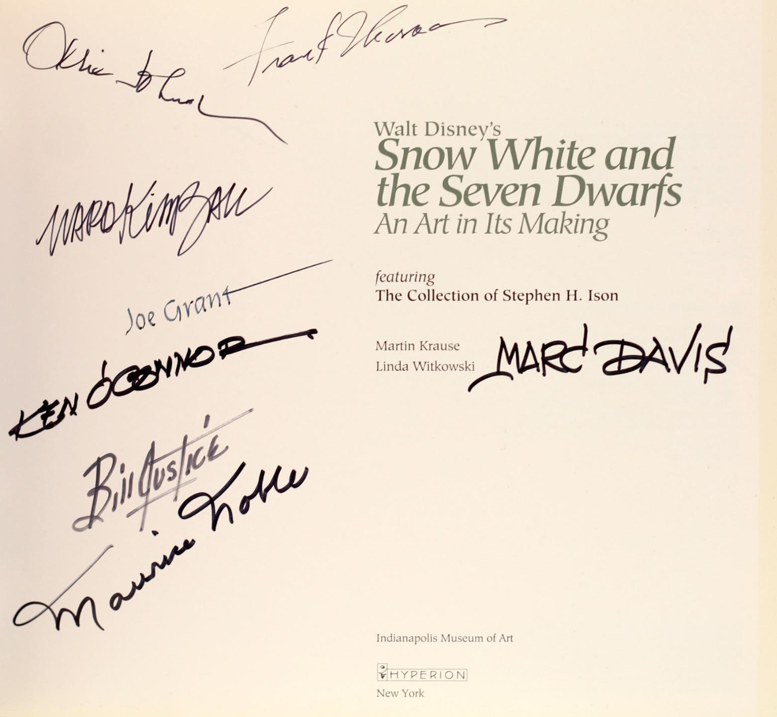 Signed by 8 Writers & Animators 1st Ed Walt Disney’s Snow White & Seven Dwarfs