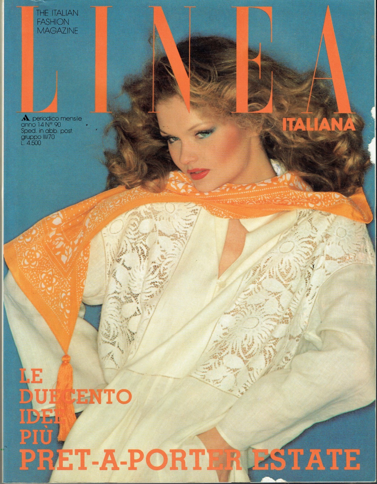 LINEA ITALIANA FASHION MAGAZINE APRILE 1978 LIKE VOGUE 450 PAGES CARLO ORSI