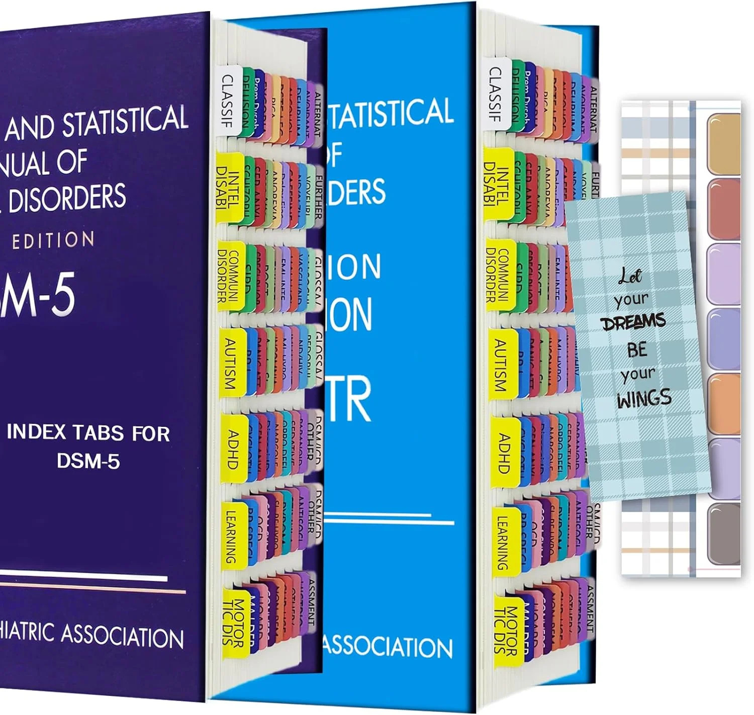 Index Tabs for DSM-5, Color-Coded DSM-5 Tabs, Laminated for Protection, 80 Tab i