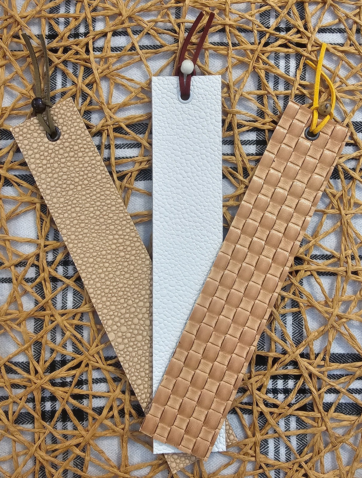 Faux Leather Bookmark Book Worm