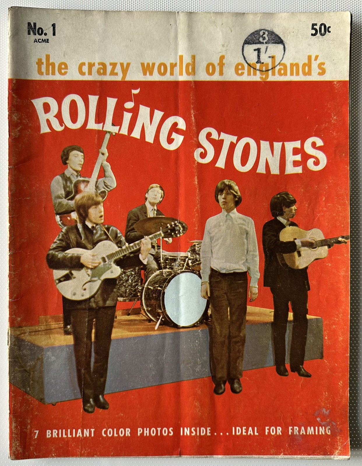 Crazy World of England’s Rolling Stones. Summer 1964 Fan Magazine. VGC. 44 pages