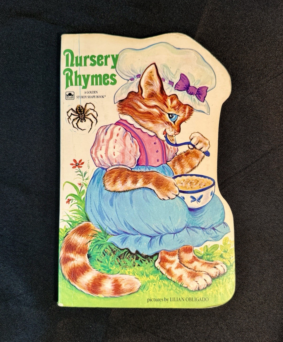 Vintage 1980 Nursery Rhymes Golden Book Board Book Illustrated Lilian Obligado