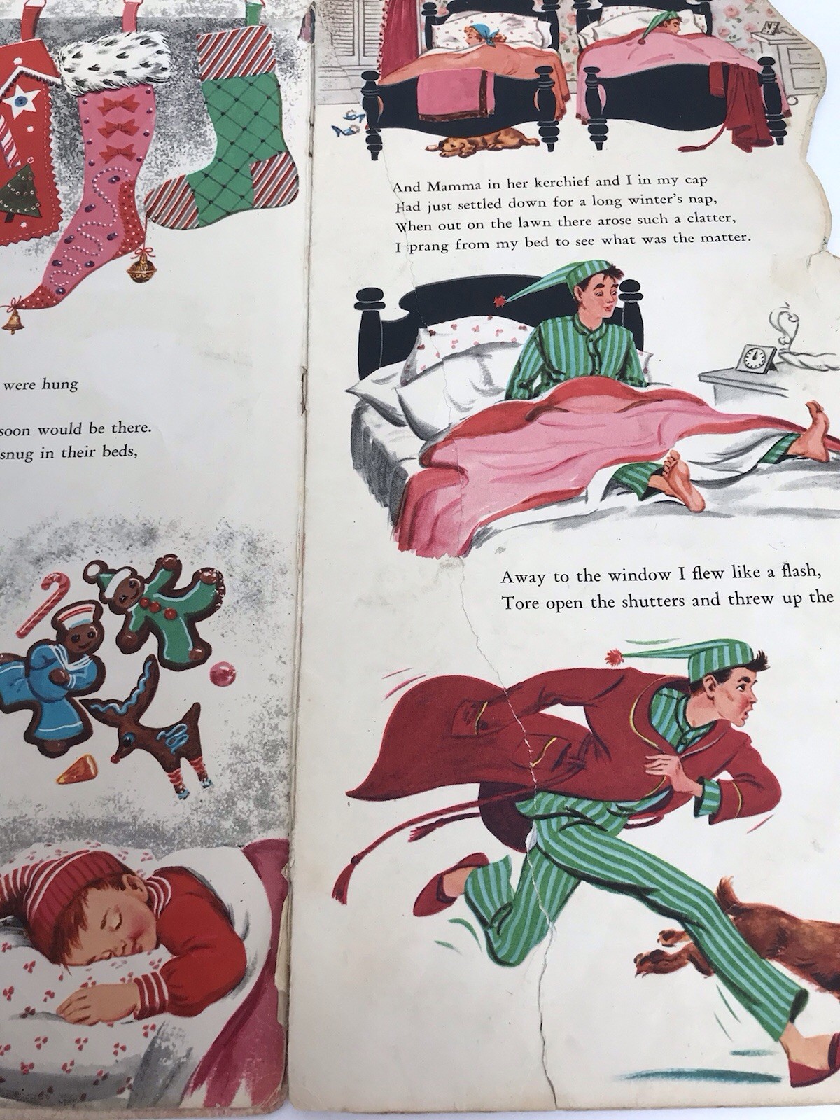 Vintage Whitman 1958 Night Before Christmas Book Florence Sarah Winship