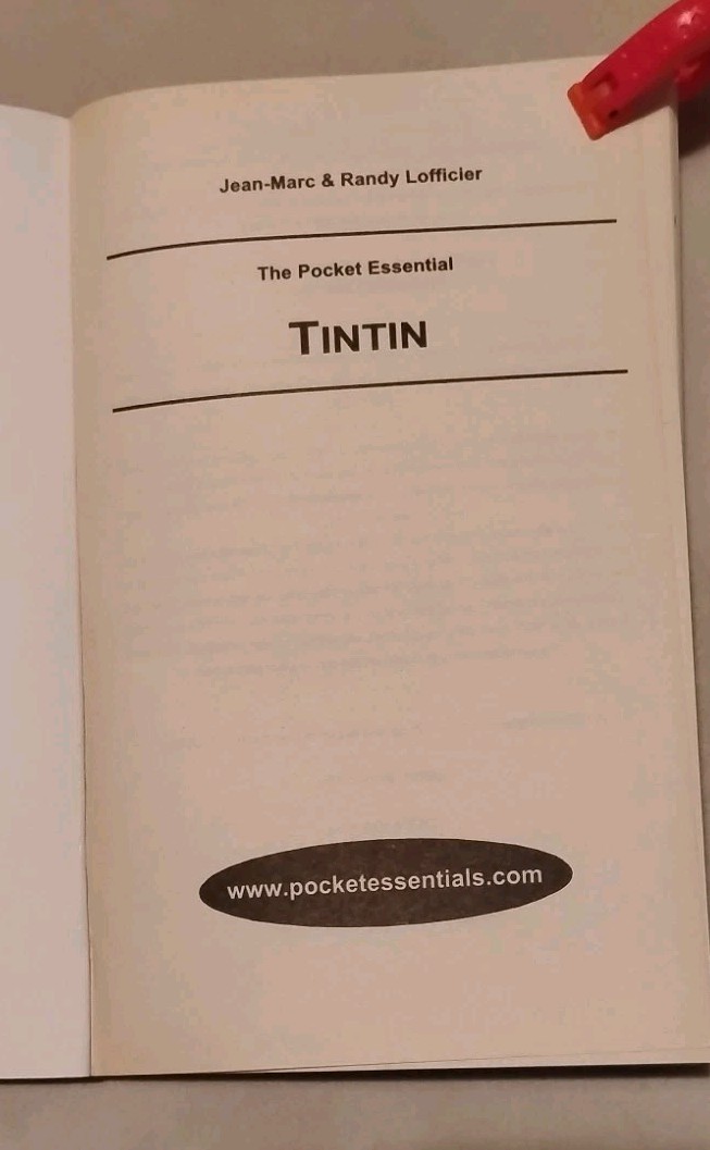 The Pocket Essential TINTIN….2002 PB