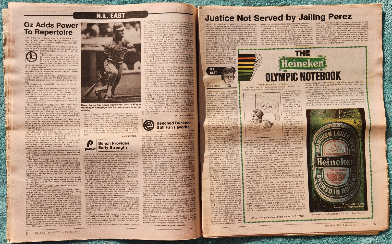 Bill Madlock Four Time Batting Champ 1984 Sporting News Full Issue 56 Pages