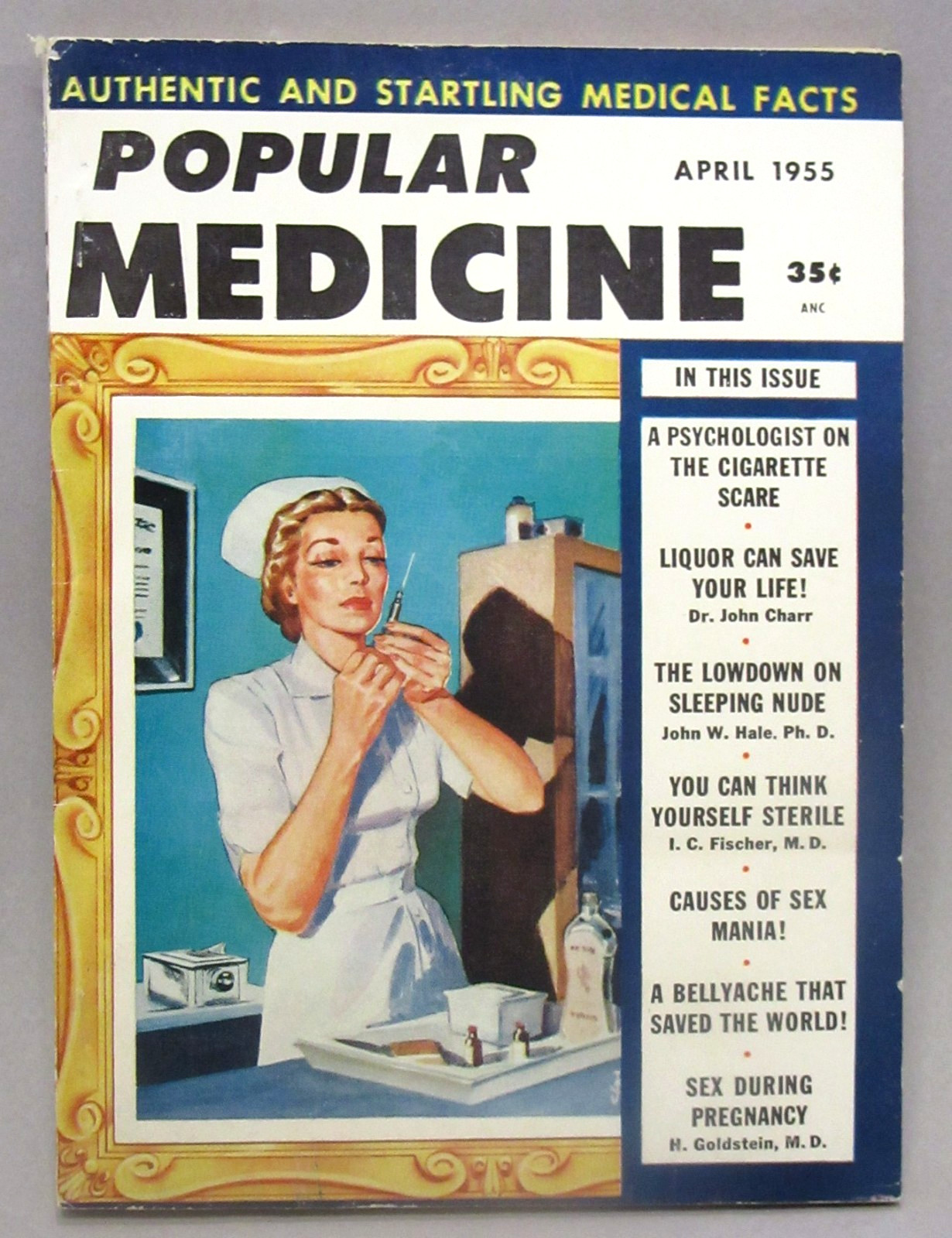 First Issue 1955 POPULAR MEDICINE MAGAZINE V1 #1 nm/mint HIGH GRADE mba