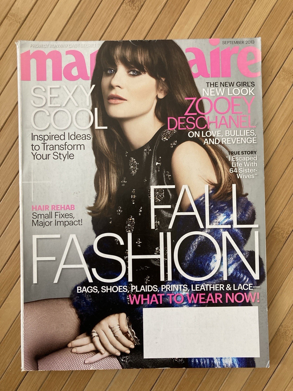 Marie Claire Magazine Zooey Deschanel Fall Fashion Michael Kors Georgia Jagger
