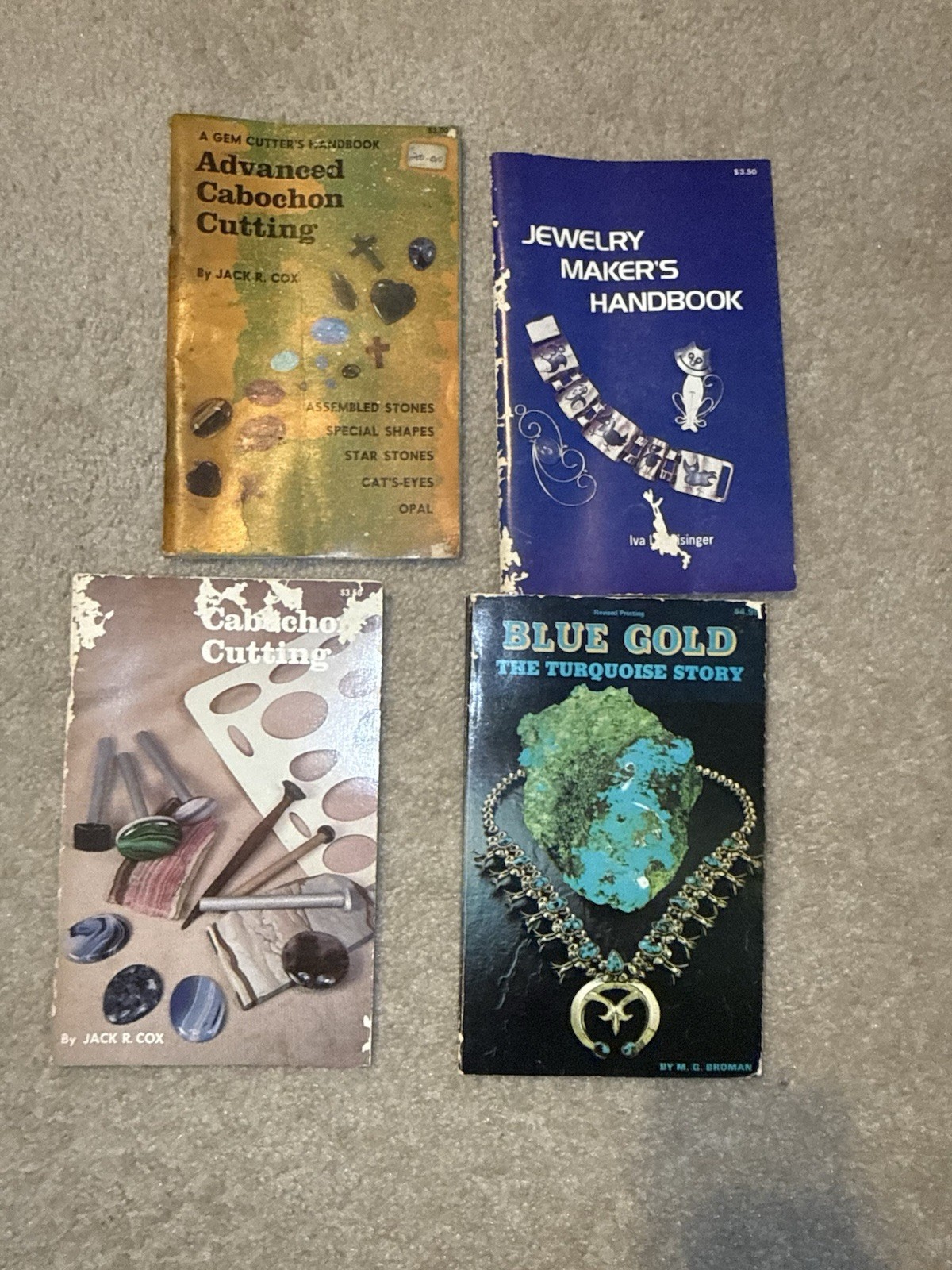 Jewelry Making, Turquoise History Cabochon Craftsmen Lot of 4 Vintage Books