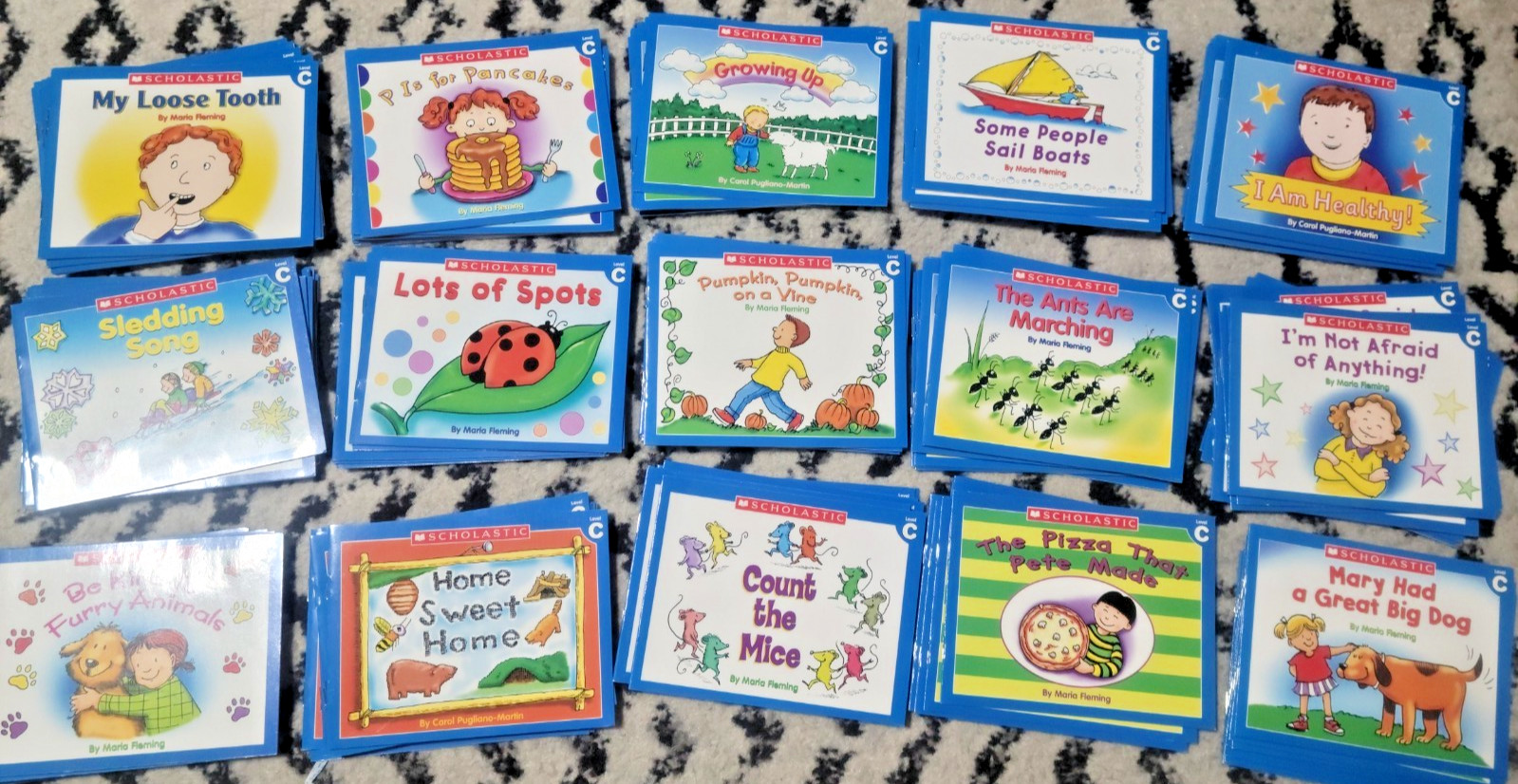 * Lot of 120 (Class Sets 8×15) Scholastic Little Leveled Readers Level C Books *