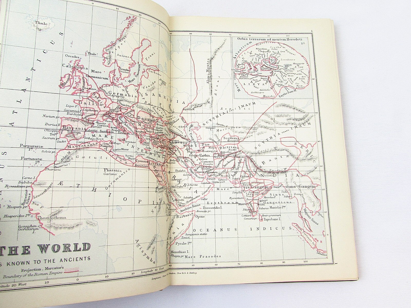 Longman’s Atlas of Ancient Geography George Butler 1905/1909 HC Maps