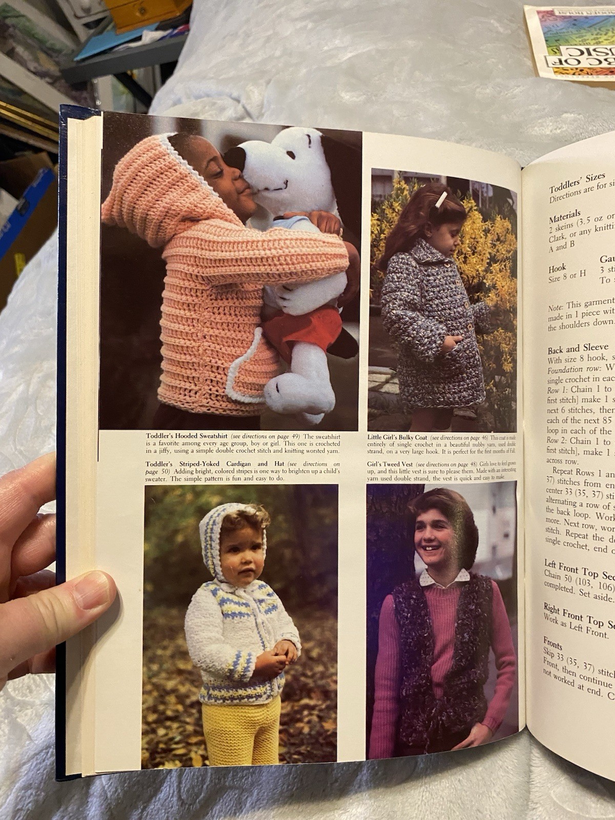 Weekend Crochet Projects Margaret Hubert 1981 Hardcover Vintage Patterns VNR