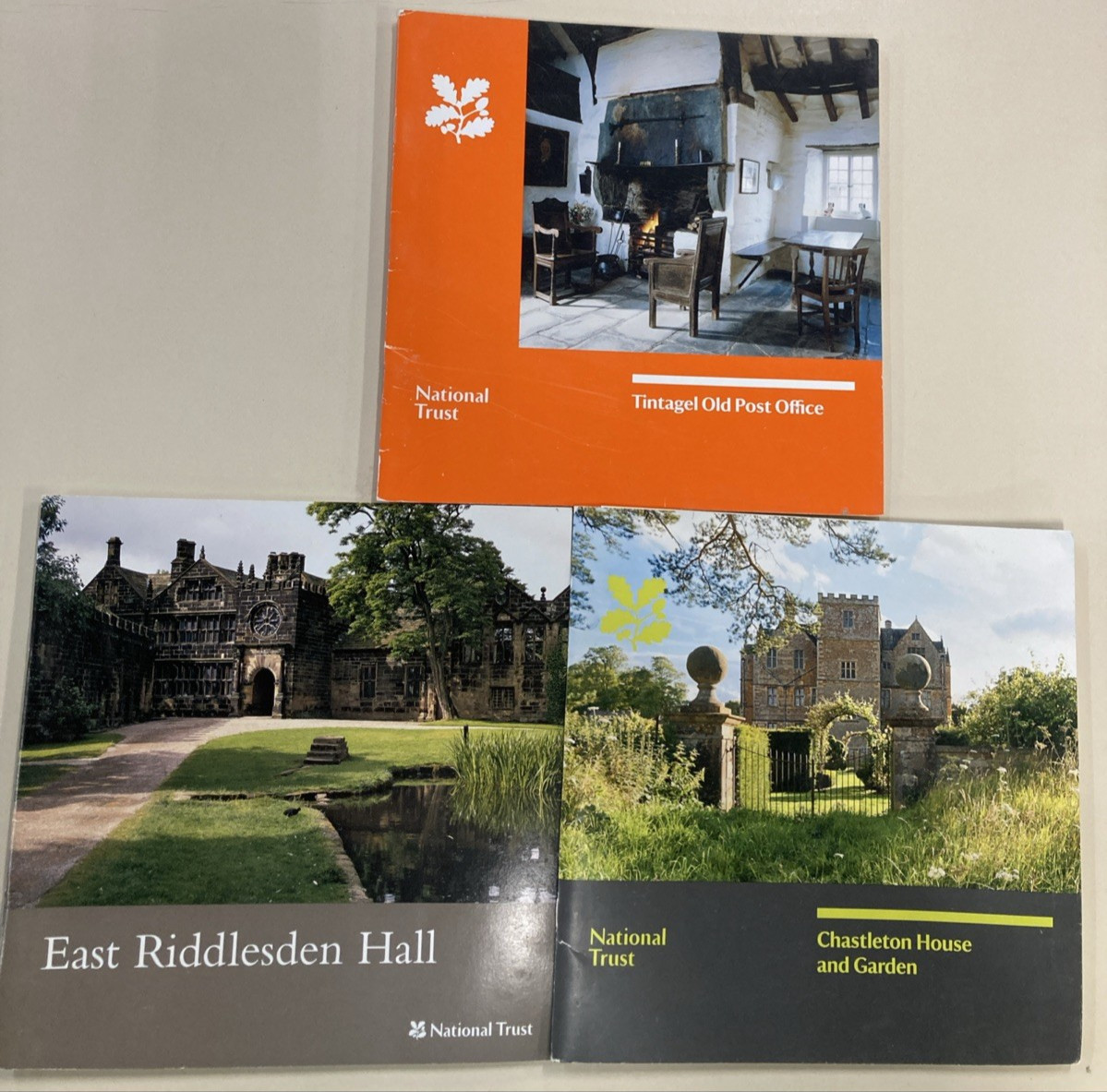 National Trust Guidebooks lot of 3 SC East Riddlesden Chastleton & Tintagel Good