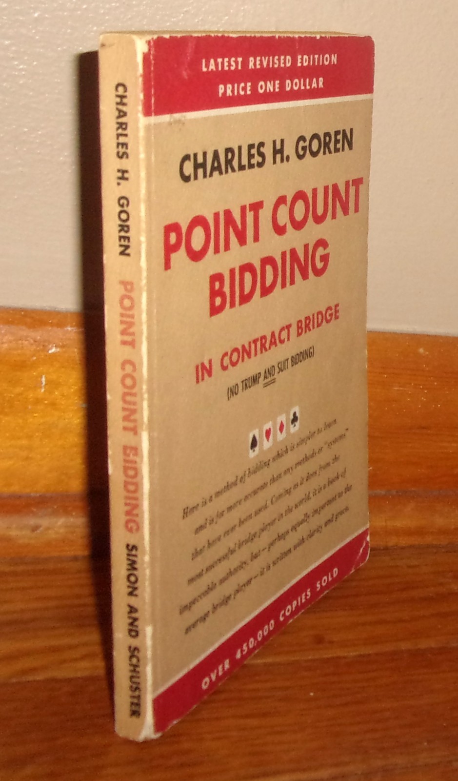 POINT COUNT BIDDING IN CONTRACT BRIDGE-Charles H. Goren-Cards-Ex 1954 13th Print