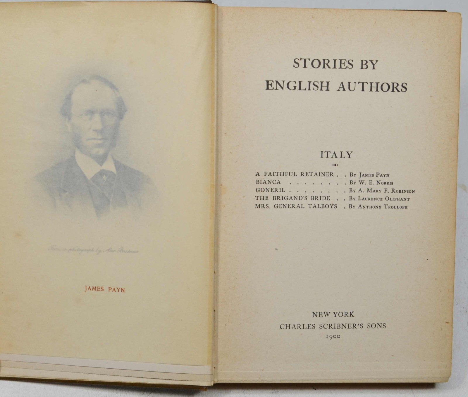 Stories by English Authors – Italy – Scribners Copyright 1896 Printed 1900
