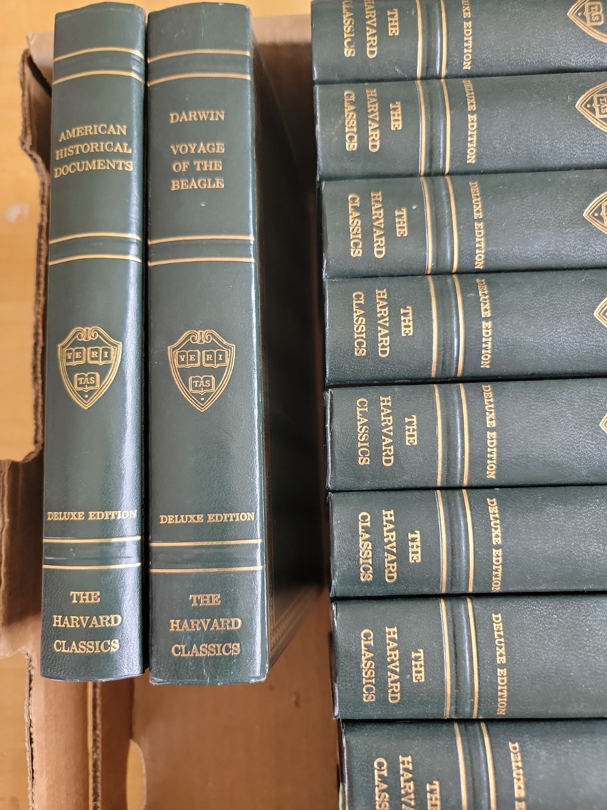 13 Volumes The Harvard Classics Deluxe Registered Edition Set 1968 Green Vintage