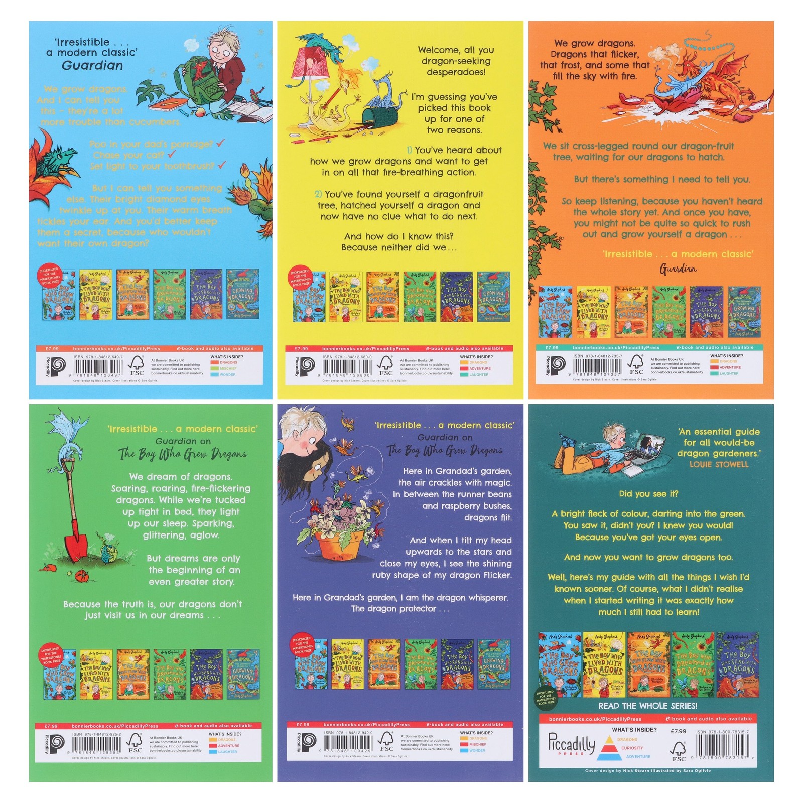 Boy Who Grew Dragons Series By Andy Shepherd 6 Books Set – Ages 7-9 – Paperback
