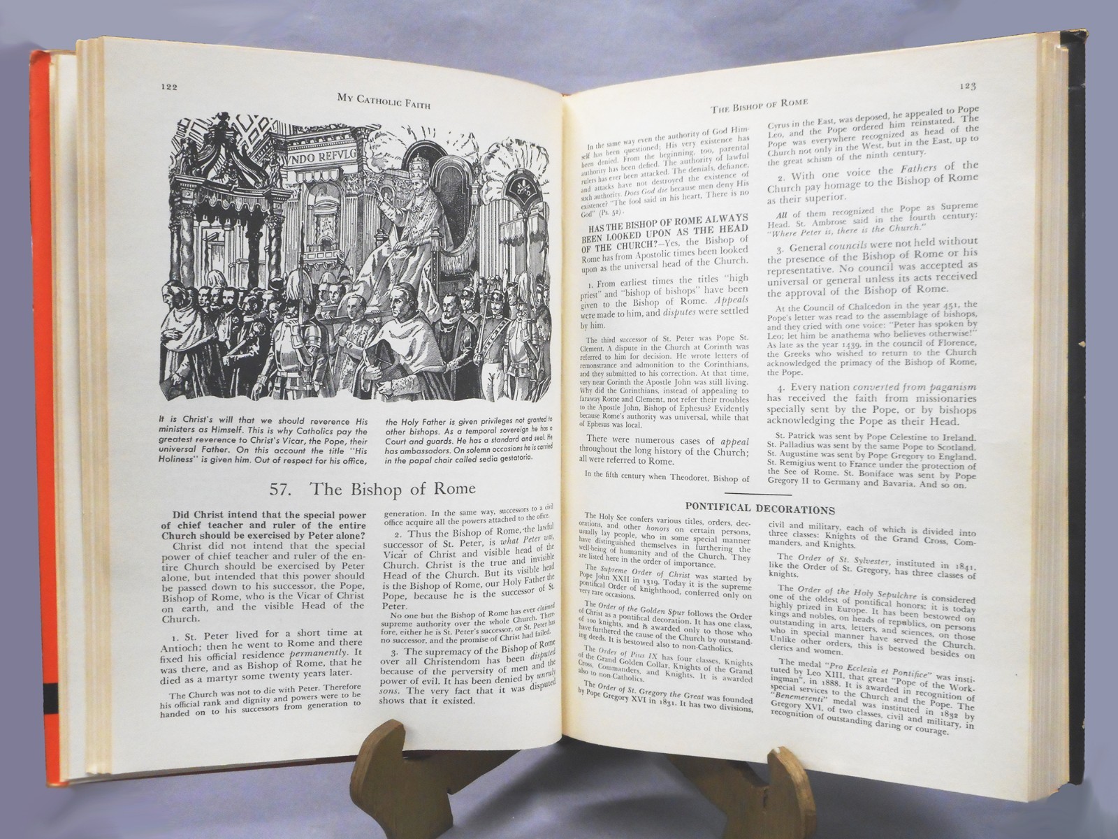 Vintage Book: 1960 MY CATHOLIC FAITH by Louis LaRavoire Morrow, HC/Dust Jacket